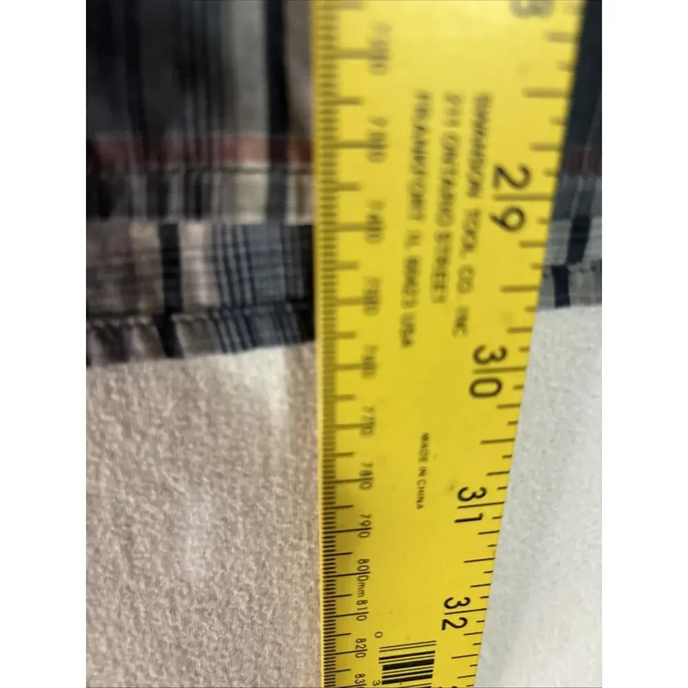 The North Face Men's L Plaid Woven Short Sleeve Button-Up Shirt Pocket